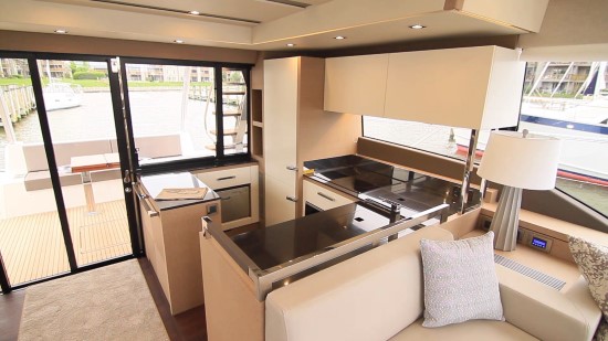 Prestige 630 galley