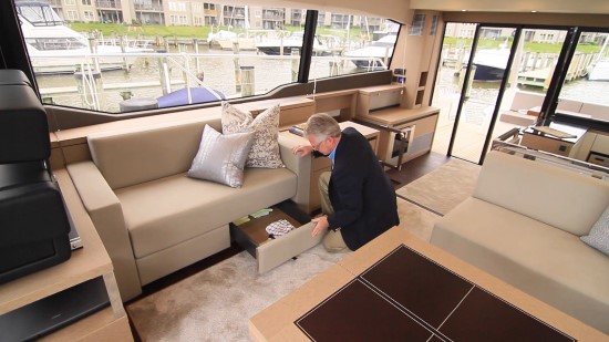 Prestige 630 drawers underneath