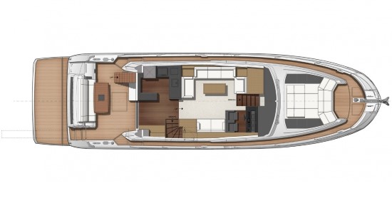Prestige 630 main deck layout