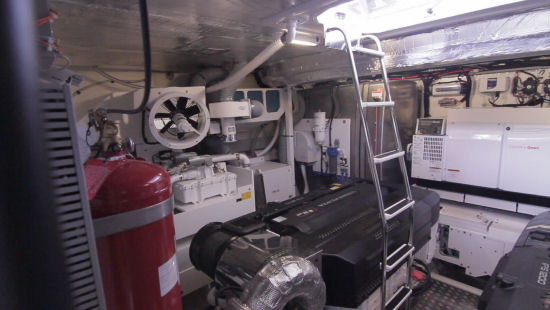 Prestige Yachts 680 engine room