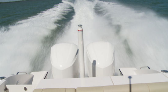 Pursuit DC 295 ski pylon