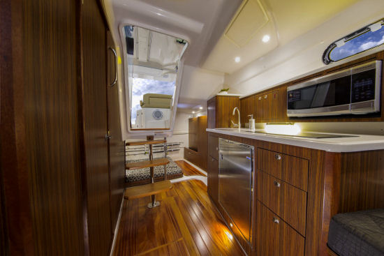 Pursuit OS 355 Offshore interior