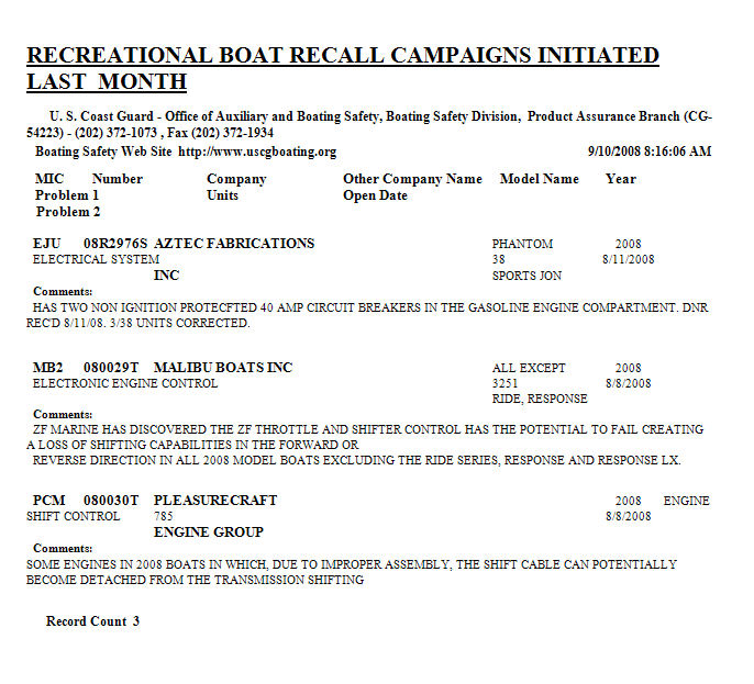 Recall copy