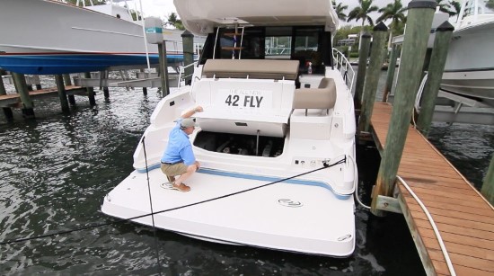 Regal 42 Fly engine room