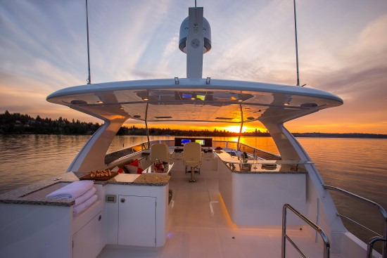 Regency Yachts P65 Aft End Flybridge