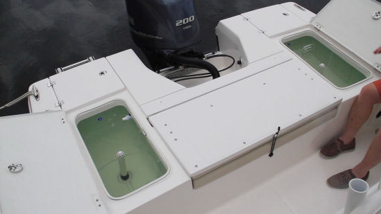Robalo 226 Cayman livewells