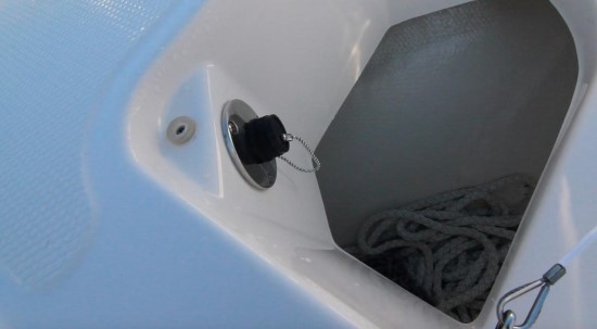 Robalo R242EX raw washdown connection