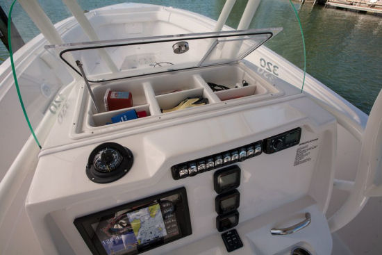 Sailfish 320CC storage compartment