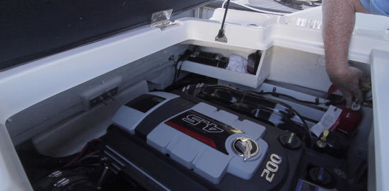 Sea Ray 19 SPX utility shelf