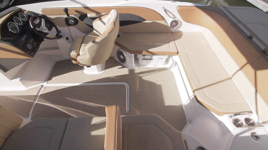 Sea Ray 21 SPX cockpit