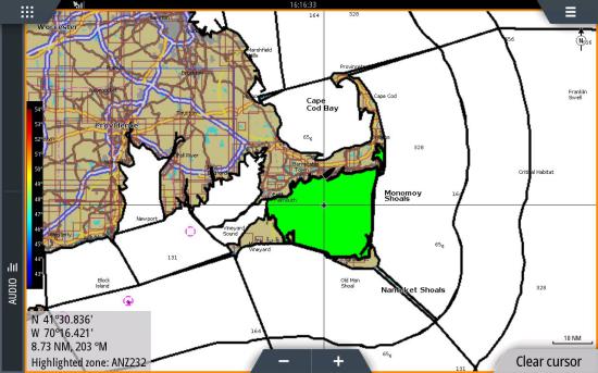 SiriusXM Marine Weather marine zone