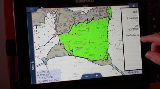 SiriusXM Marine Weather read button