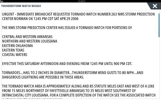 SiriusXM Marine Weather