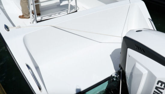 Stuart Boatworks 23 swim platform