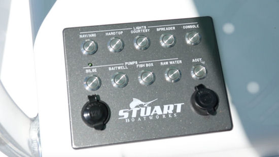 Stuart Boatworks 23 switch panel