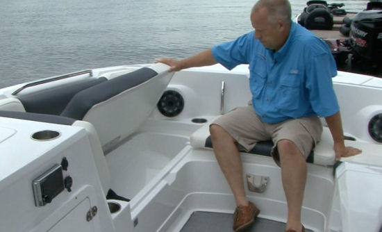 Tahoe 2150 bow lockers