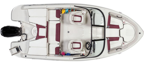 Tahoe 450 TS Outboard floor plan