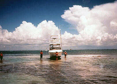 Aground