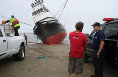 Aground