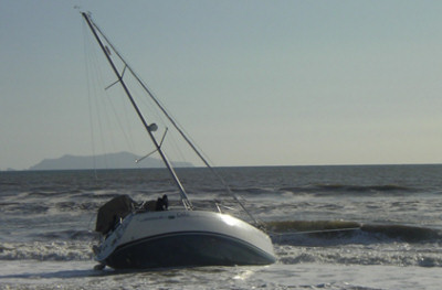Aground