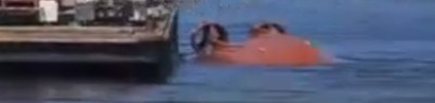 Tug being tripped