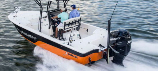 Wellcraft 241 Fisherman running