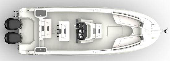Wellcraft 242 Fisherman deck plan