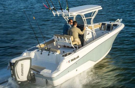 Wellcraft 242 Fisherman running