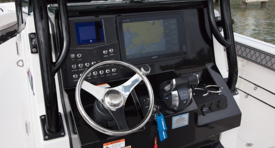 Wellcraft 302 Scarab Offshore helm panel