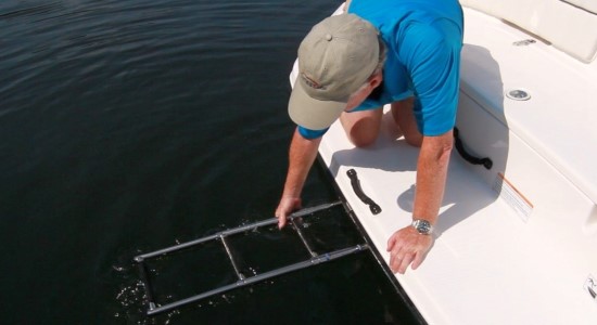 Yamaha 210 FSH Sport Three-step Boarding Ladder