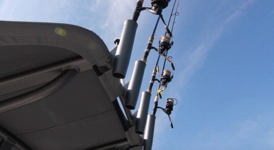 Yamaha 210 FSH Sport T-top Rod Holders