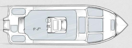 Yellowfin 24 CE casting deck