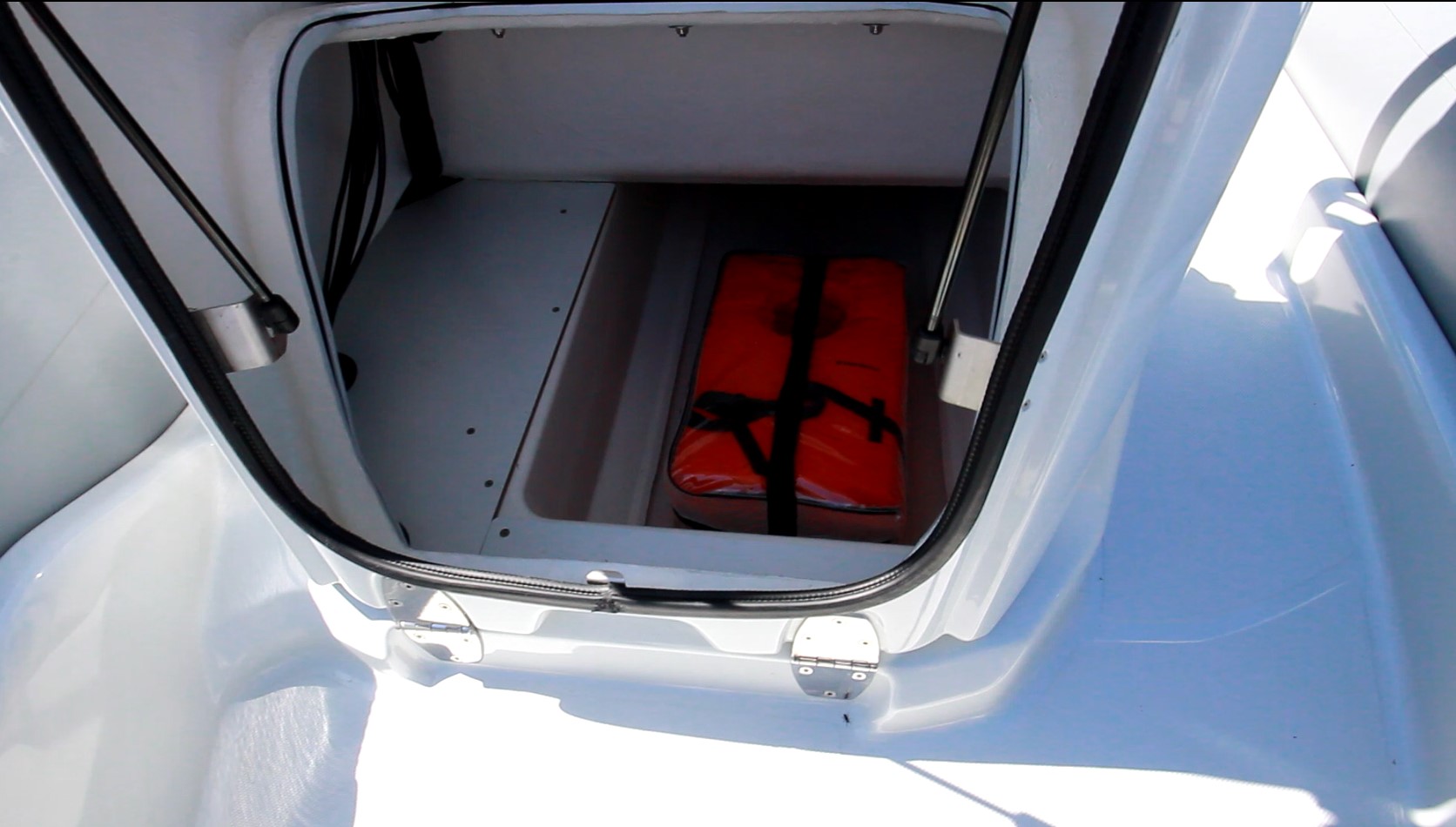 Front console storage