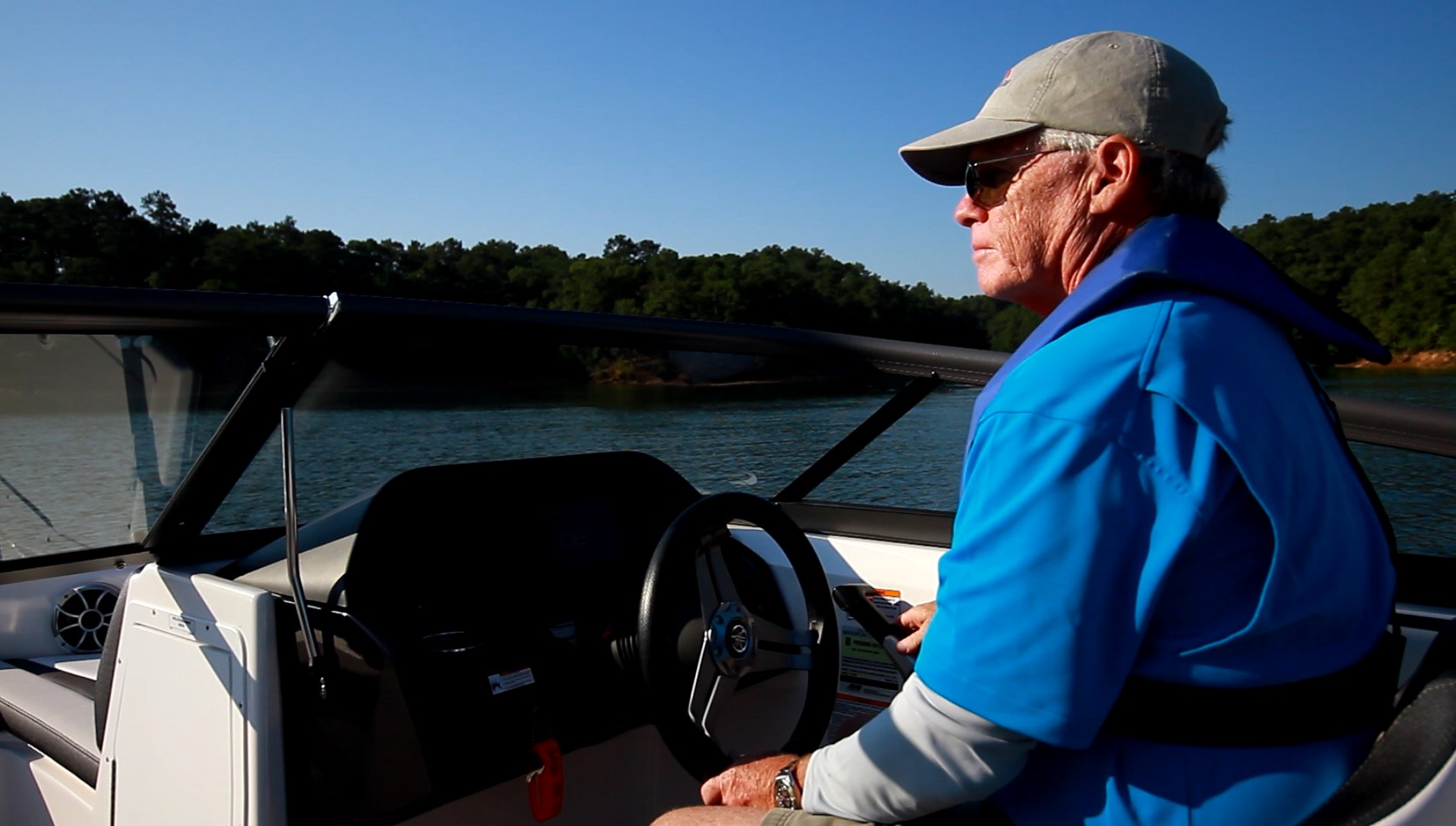 Seated while boslter down