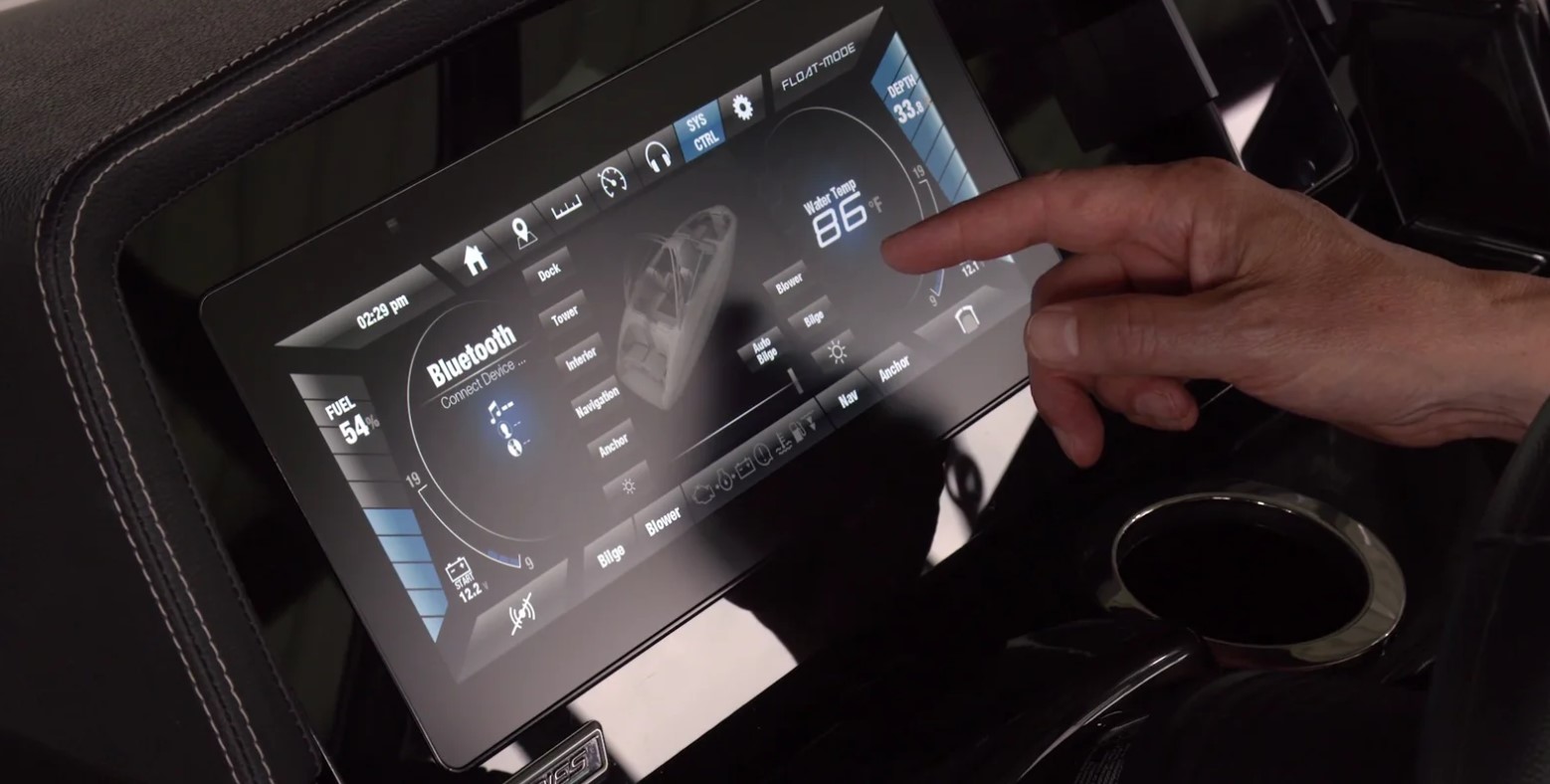 Optional LCD touchscreen