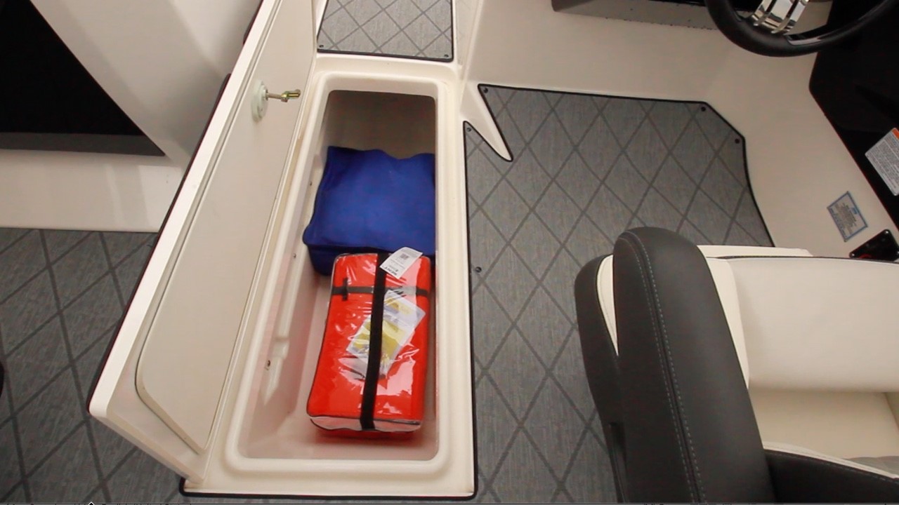 Helm seat storage