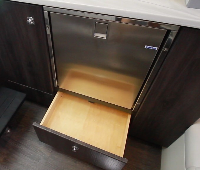 Storage under fridge