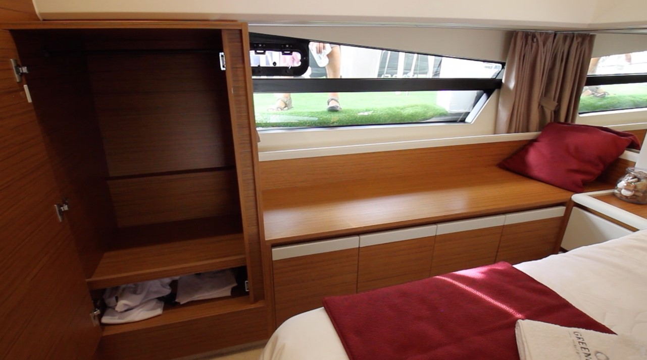 Master stateroom storage