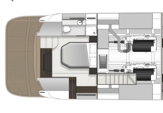Aft double berth stateroom