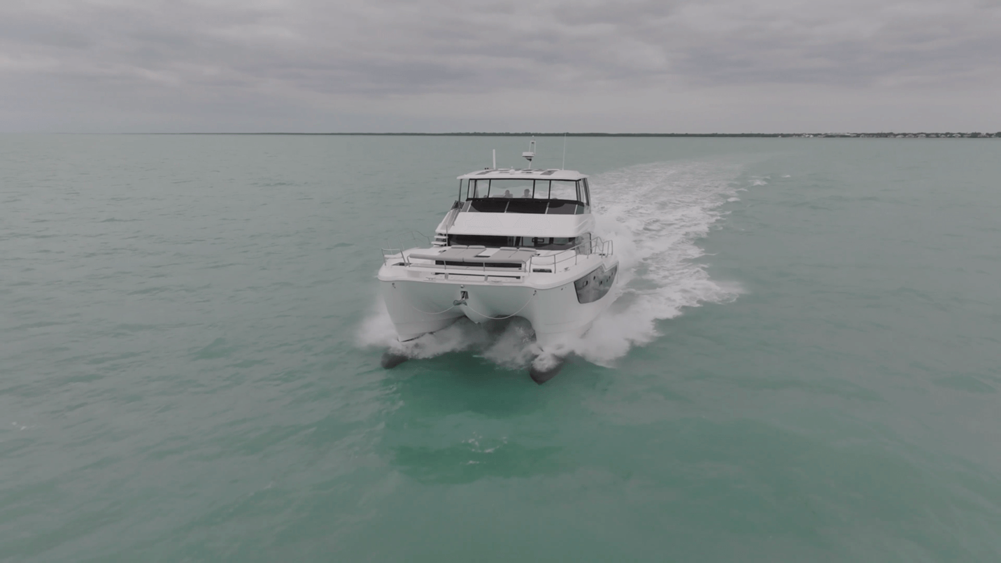 Aquila 50 Yacht Power Catamaran cruising