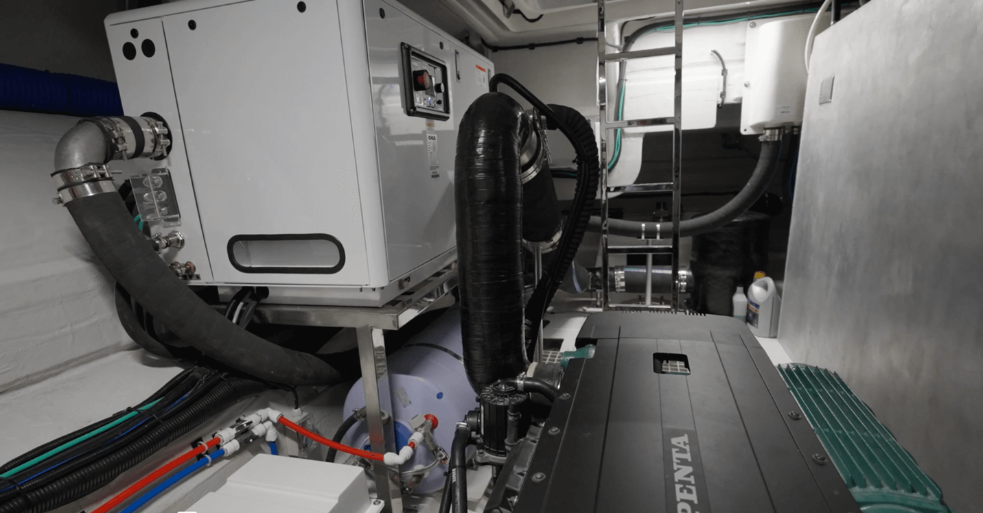 Aquila 50 engine room