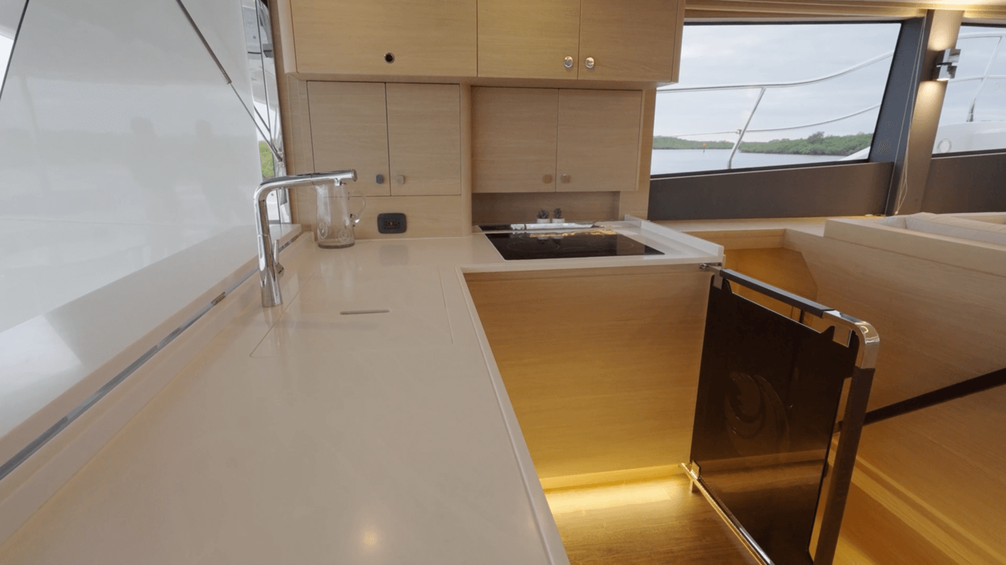 Aquila 50 galley countertop space
