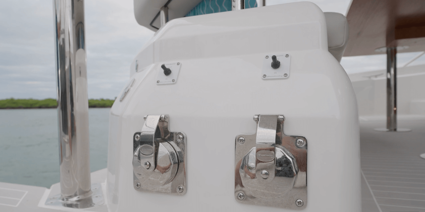Aquila 50 shore power hookups