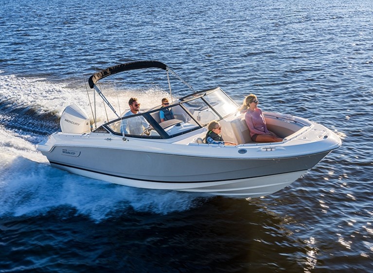 Boston Whaler 210 Vantage running