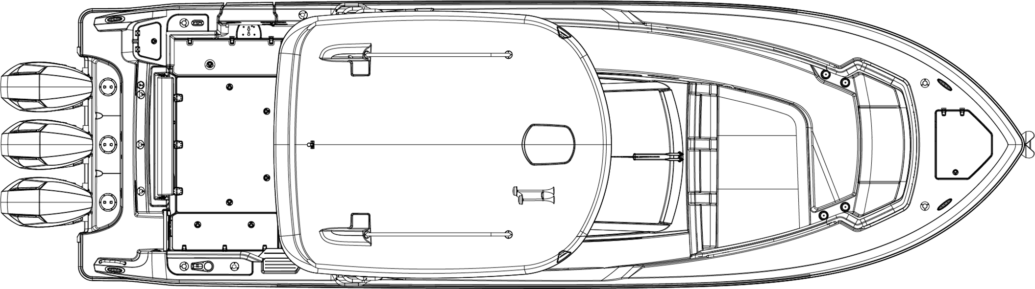 Boston Whaler 350 Realm layout
