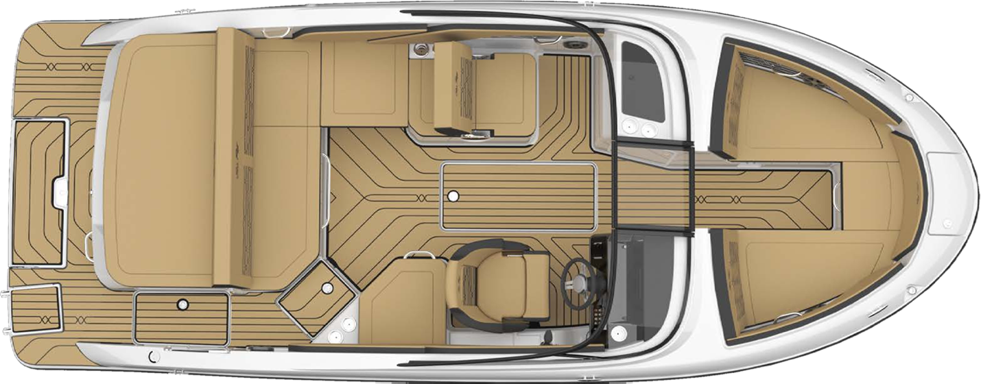 Sea Ray 210 SPX SD layout