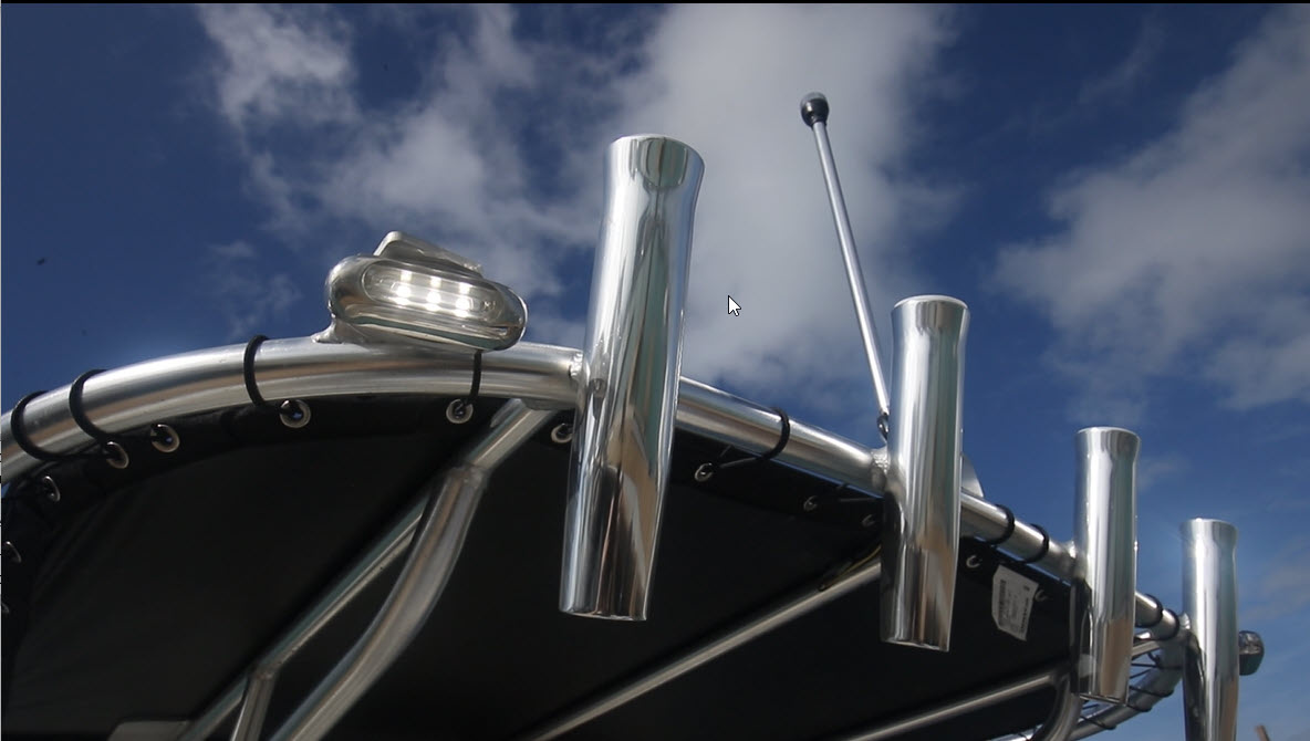 Canvas top rod holders