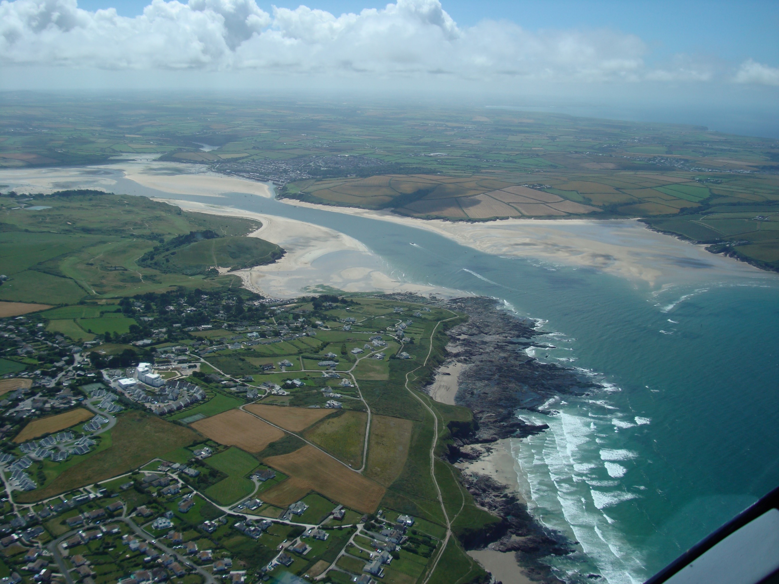 We can clearly see the tides from a birds-eye view.