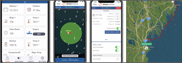 Siren Marine App Screens