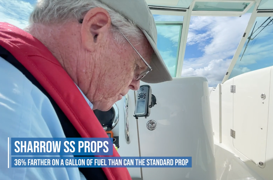 Sharrow props, 36% better, Capt. Steve, BoatTEST